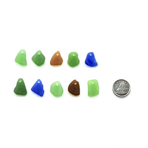 real sea glass beads