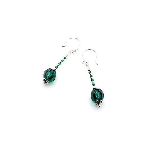 1 3/4" (4.4cm) in length from the top of the ear wires