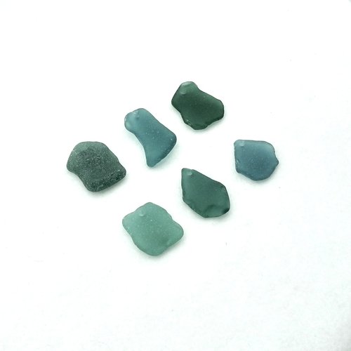 Large Sea Glass Pendants Teal and Green for Jewelry Wind Chimes or Keychains Craft Supply