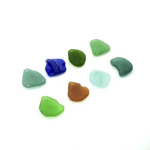 drilled seaglass beads