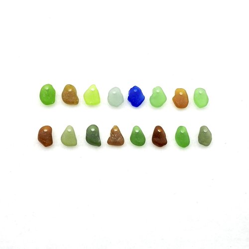 Sea Glass for Crafts Beach Charms for Jewelry Making Mermaid Tear Sew on Beads