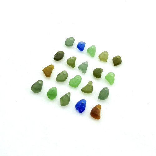 tiny sea glass charms