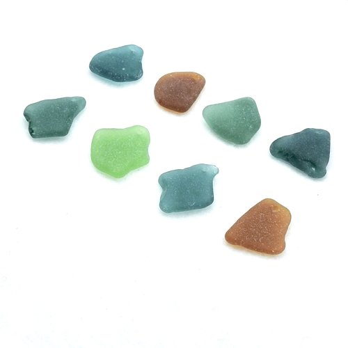 Genuine Sea Glass Pendants for Jewelry Making Colorful Drilled Beach Craft Beads 