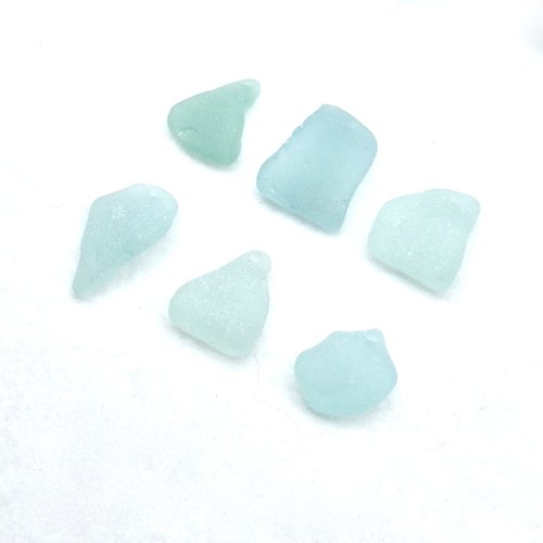 Genuine Sea Glass Pendants Large Pastel Top Drilled Hole Beach Craft Supply 
