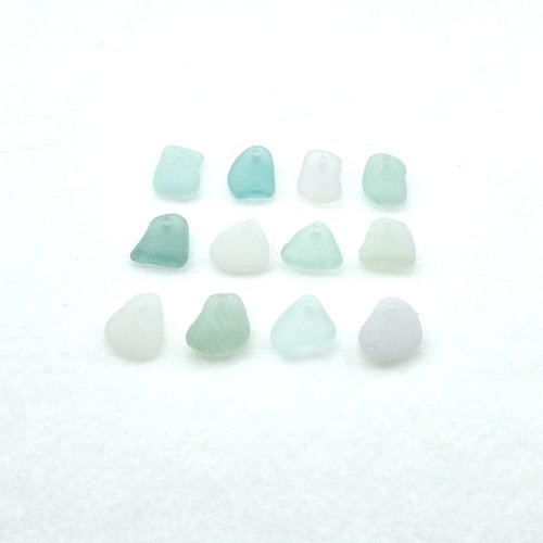 Sea Glass Small Charms for Jewelry Making Pastel Shades Beach Glass Craft Supplies 