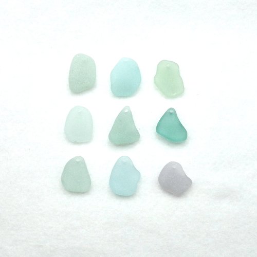 Large Sea Glass Pendants for Jewelry Wind Chimes or Keychains Beach Craft Supply