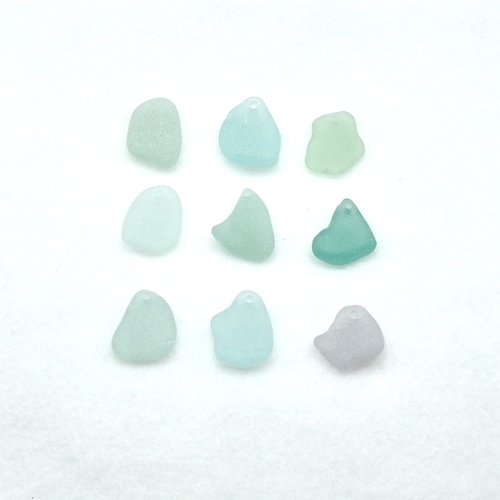 Large Sea Glass Pendants for Jewelry Wind Chimes or Keychains Beach Craft Supply