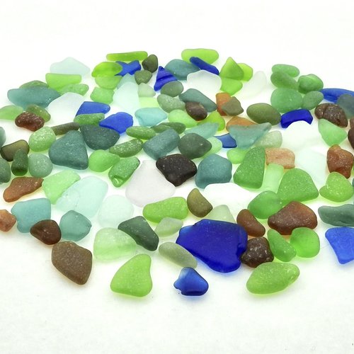 Craft Quality Sea Glass Natural Rough Real Beach Art Supply Terrarium Decoration