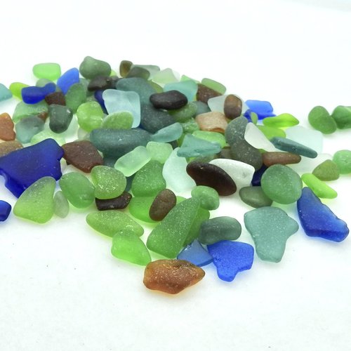Craft Quality Sea Glass Natural Rough Real Beach Art Supply Terrarium Decoration