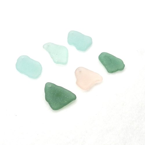 Large Sea Glass Pendants for Jewelry Wind Chimes or Keychains Beach Craft Supply