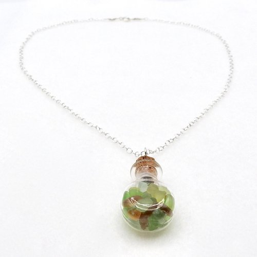 cork bottle pendant