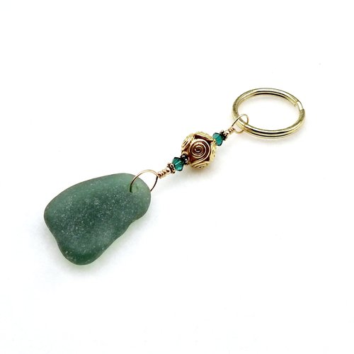 sea glass keychain