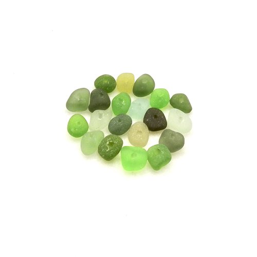 beach glass accent spacers