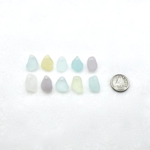 drilled sea glass 