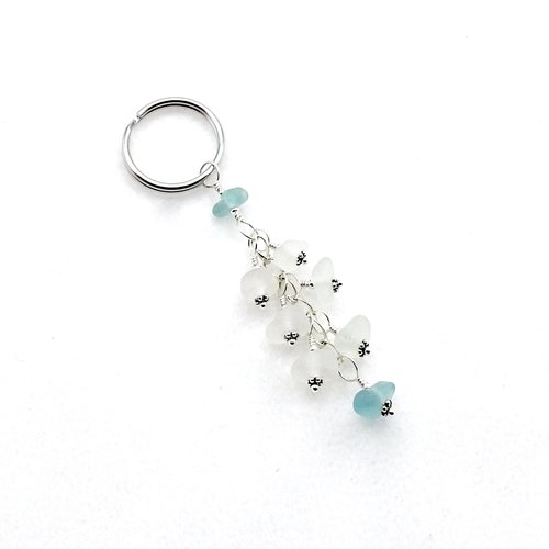 sea glass keychain