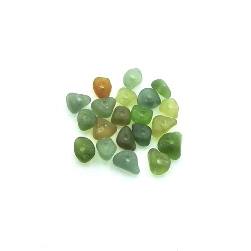 mini beach glass beads