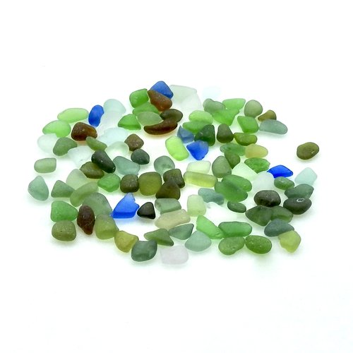 Tiny Authentic Sea Glass Craft Quality Rough Frame Mosaics Bottle Filler 