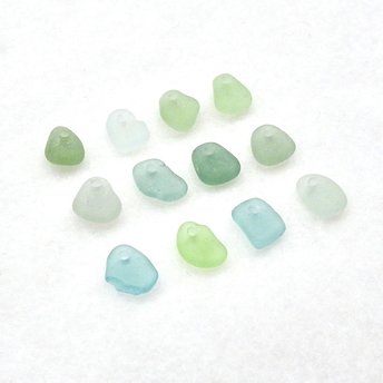 tiny sea glass beads