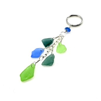sea glass keychain