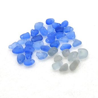 RESERVED Genuine Sea Glass Tiny Charms for Jewelry Making