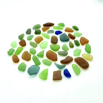 genuine sea glass pieces