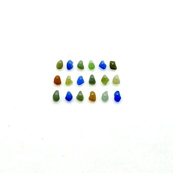 tiny sea glass charms