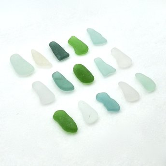 Craft Materials for Gift Making Long Sea Glass Jewelry Making