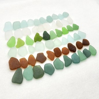 Natural Sea Glass Pieces Jewelry Gift Making Craft Materials