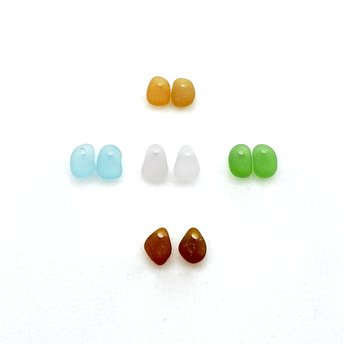 brightly coloured sea glass