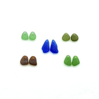 Matching Sea Glass Earring Pairs Jewelry Gift Making Supplies