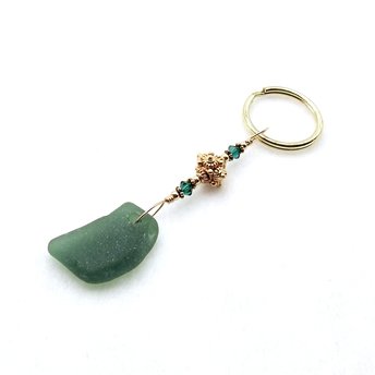 sea glass keychain