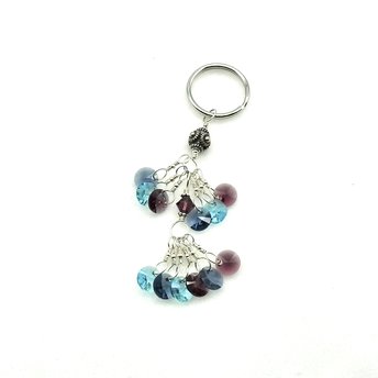crystal bead keychain