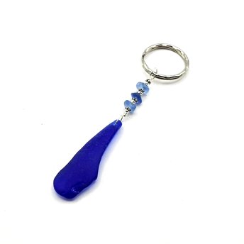 sea glass keychain