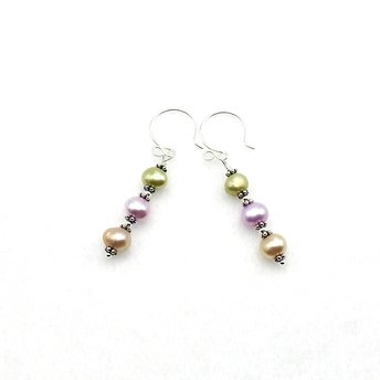 freshwater pearl earrings for women or girls
