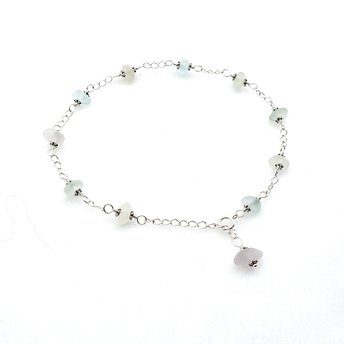 sea glass anklet 