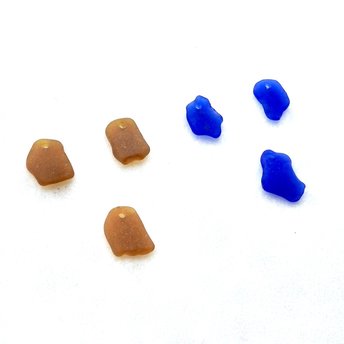 drilled beach glass