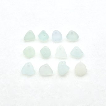 Tiny Pastel Beads for Jewelry Making Top Drilled Real Sea Glass Mermaid Tears Unusual Charms for Crafts