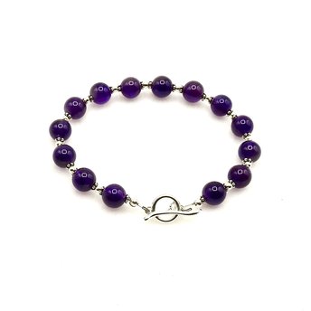 amethyst gemstone bracelet for women