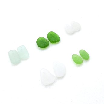 sea glass earring charms 