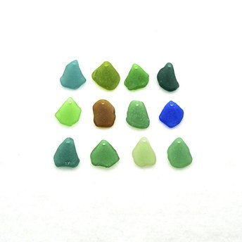 genuine sea glass charms for jewelry making
