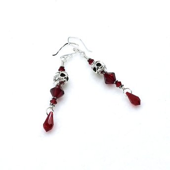 skull dangle earrings 