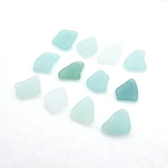 Sea Glass Pendants for Sale Light Pastel Color Beach Beads for Jewelry Making, Sun Catcher Crafts