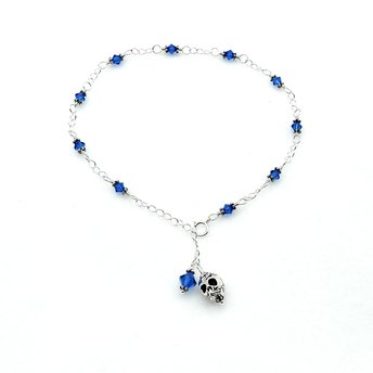 skull anklet for women