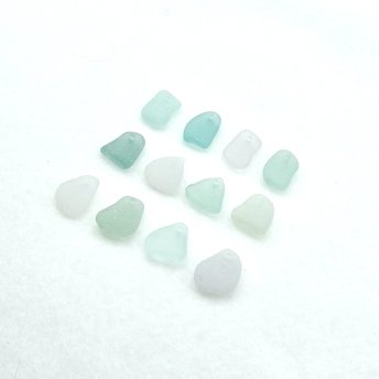 Sea Glass Small Charms for Jewelry Making Pastel Shades Beach Glass Craft Supplies 