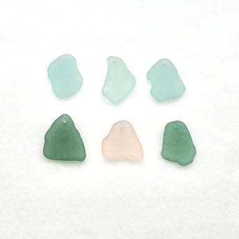 Large Sea Glass Pendants for Jewelry Wind Chimes or Keychains Beach Craft Supply