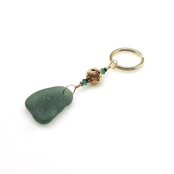 sea glass keychain