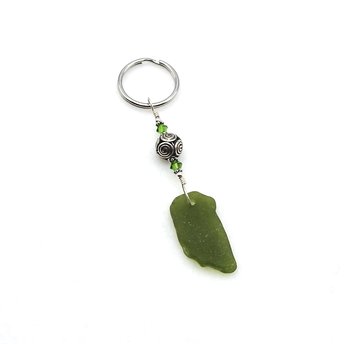 sea glass keychain for women