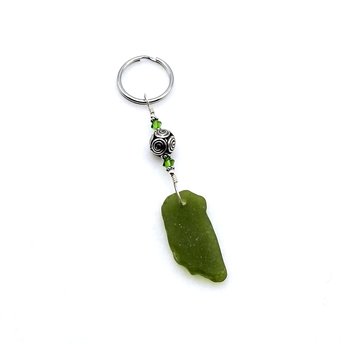 sea glass keychain for women
