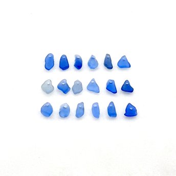 very tiny sea glass charms