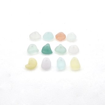 top drilled beach glass pendants